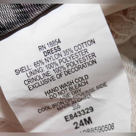 Rare Editions Toddler Girl Dress 24 Month Lace Sequin Ivory Party Dress - Picture 5 of 5